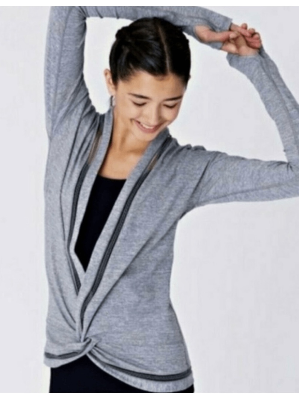 Lululemon Ivivva On The Move Twist Front Knotted Top
